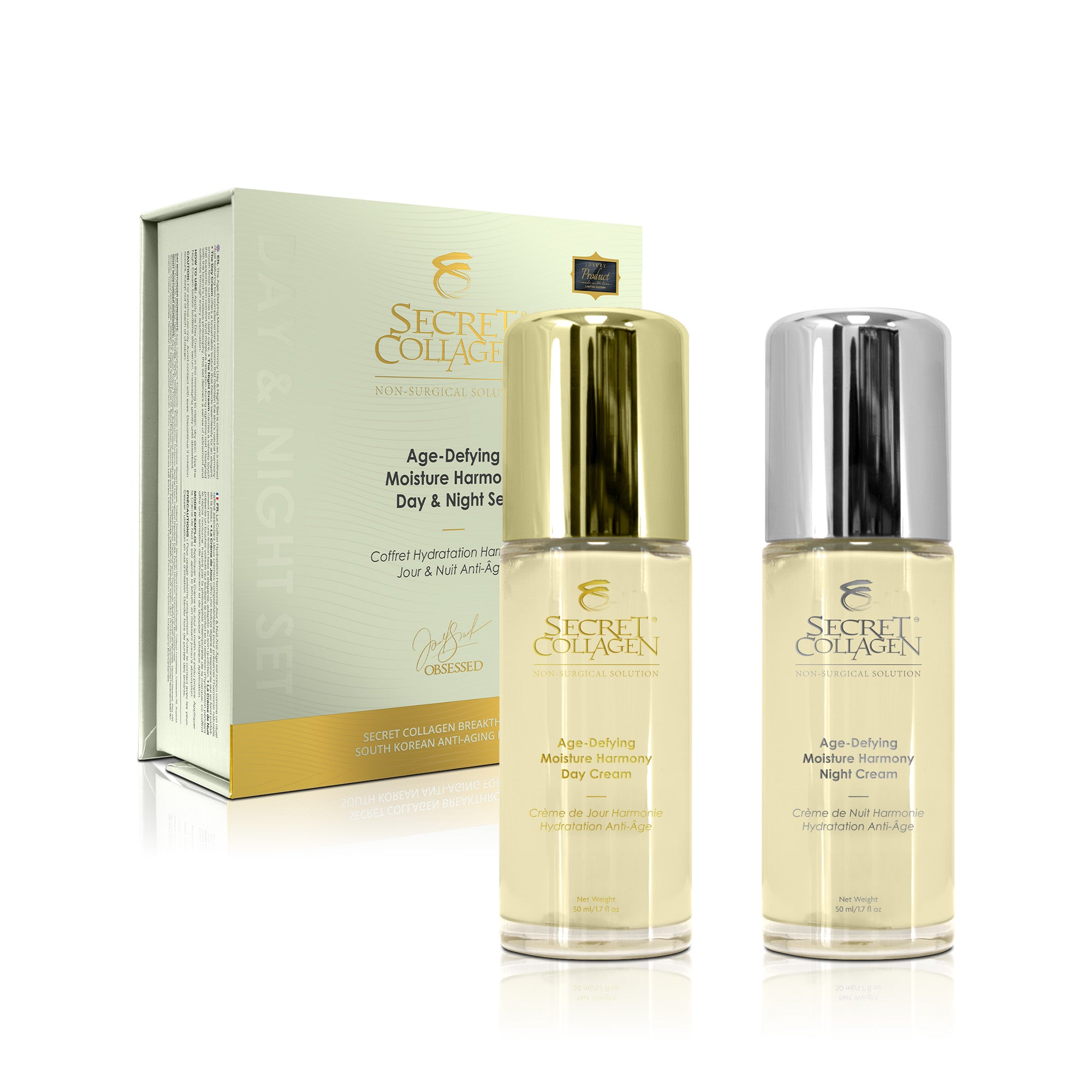 NATTO SURPRISE COLLAGEN DAY CREAM デュオセット Age-Defying Moisture Harmony Day & Night Set – Secret Collagen