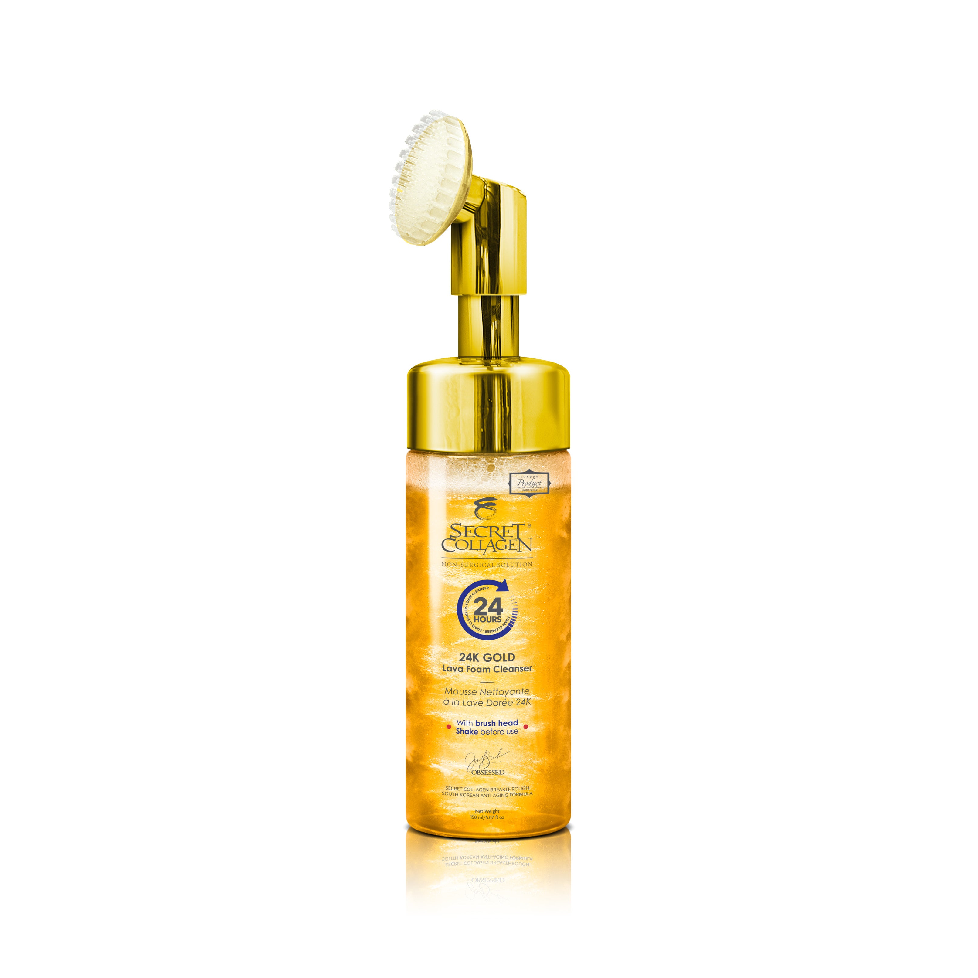 24K GOLD 泡洗顔 & ココナッツエッセンスセット 24K Gold Lava Foam Cleanser – Secret Collagen