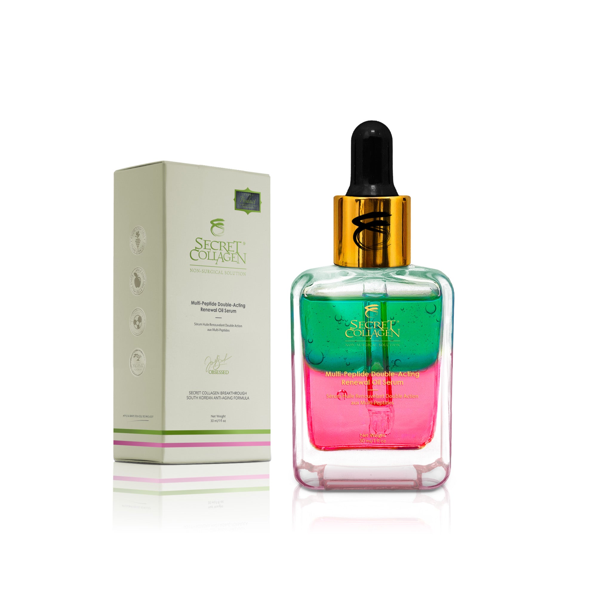 Multi-Peptide Double-Acting Renewal Oil Serum - Secret Collagen