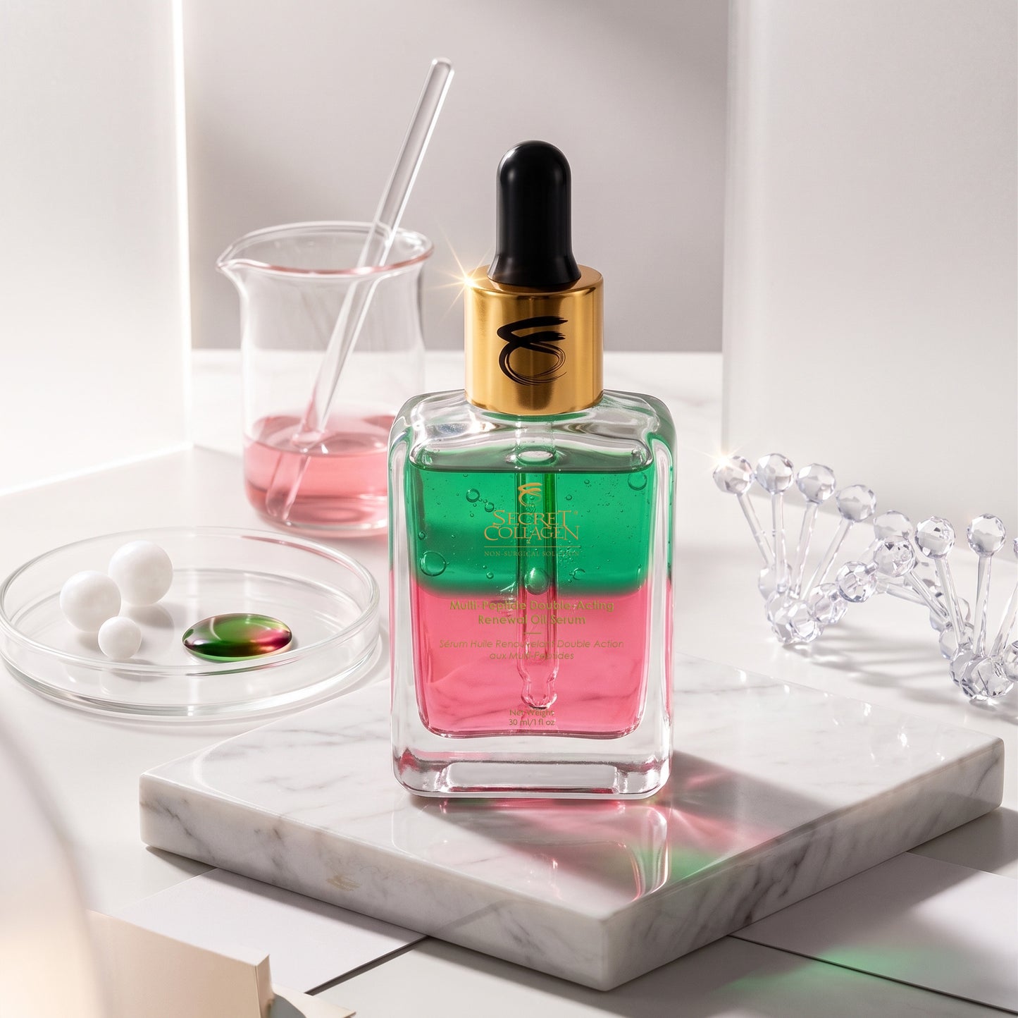 Multi-Peptide Double-Acting Renewal Oil Serum