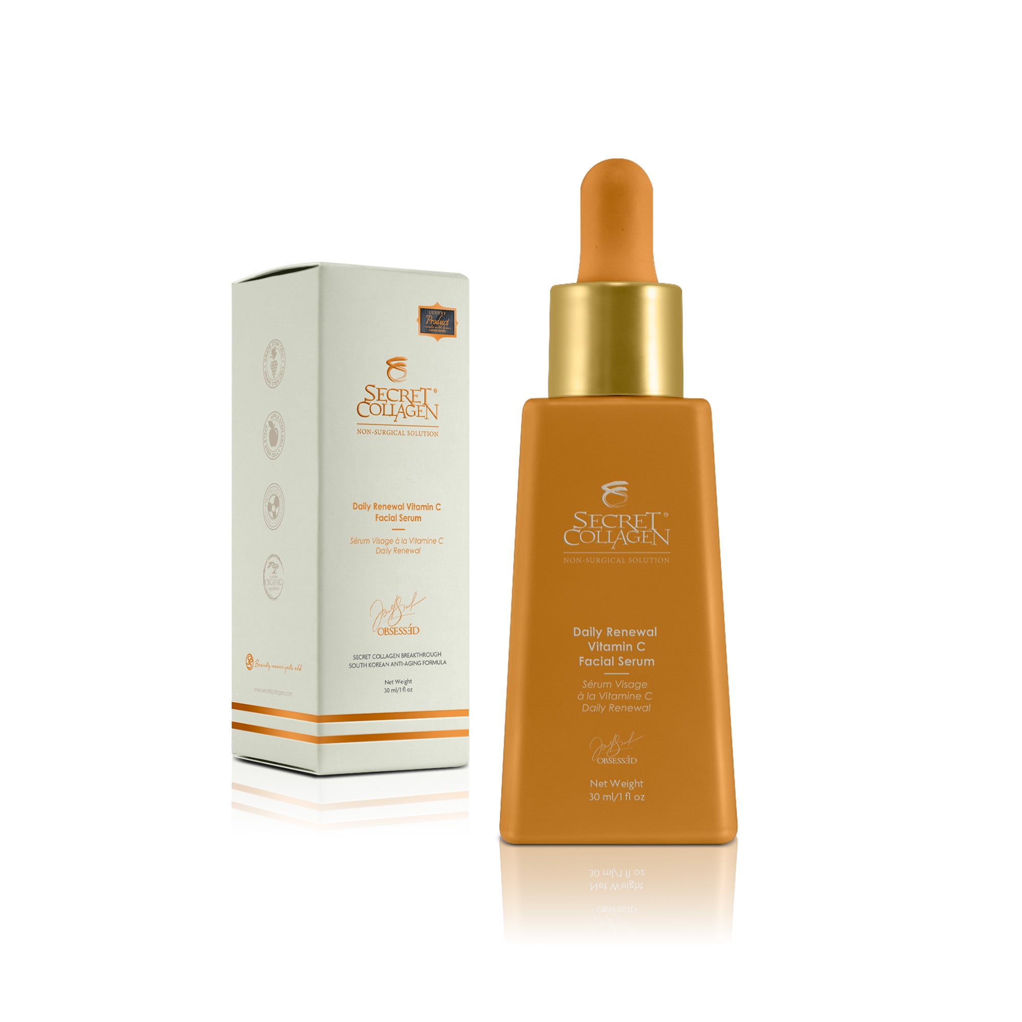 Daily Renewal Vitamin C Facial Serum - Secret Collagen
