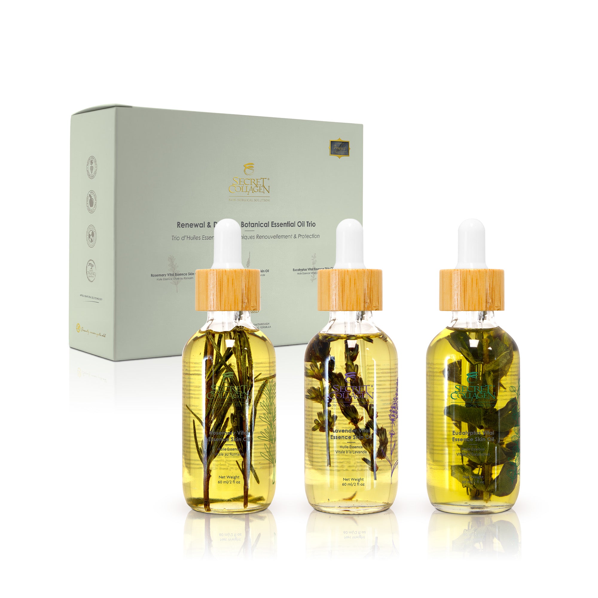 Renewal & Defense Botanical Essential Oil Trio – Secret Collagen