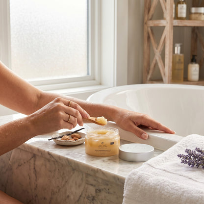 Almond Vanilla Polishing Body Scrub