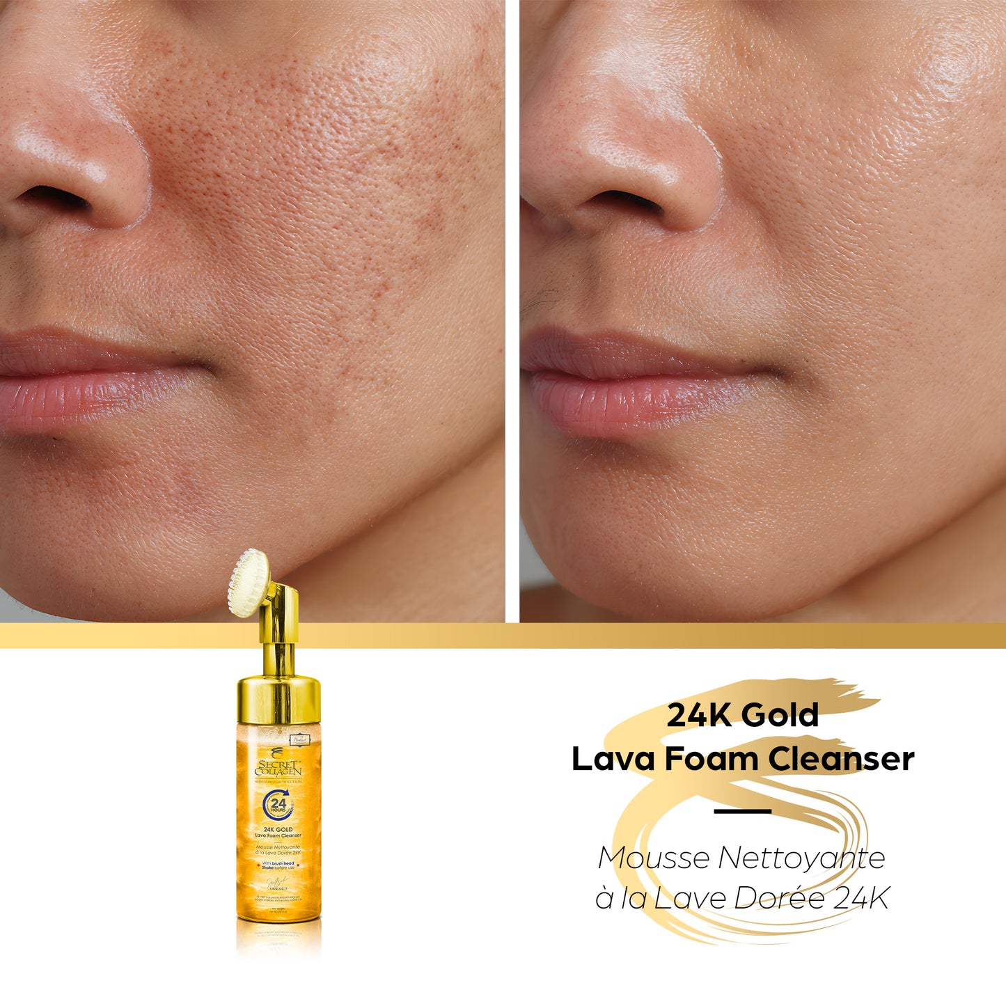 24K Gold Lava Foam Cleanser