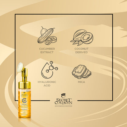 24K Gold Lava Foam Cleanser
