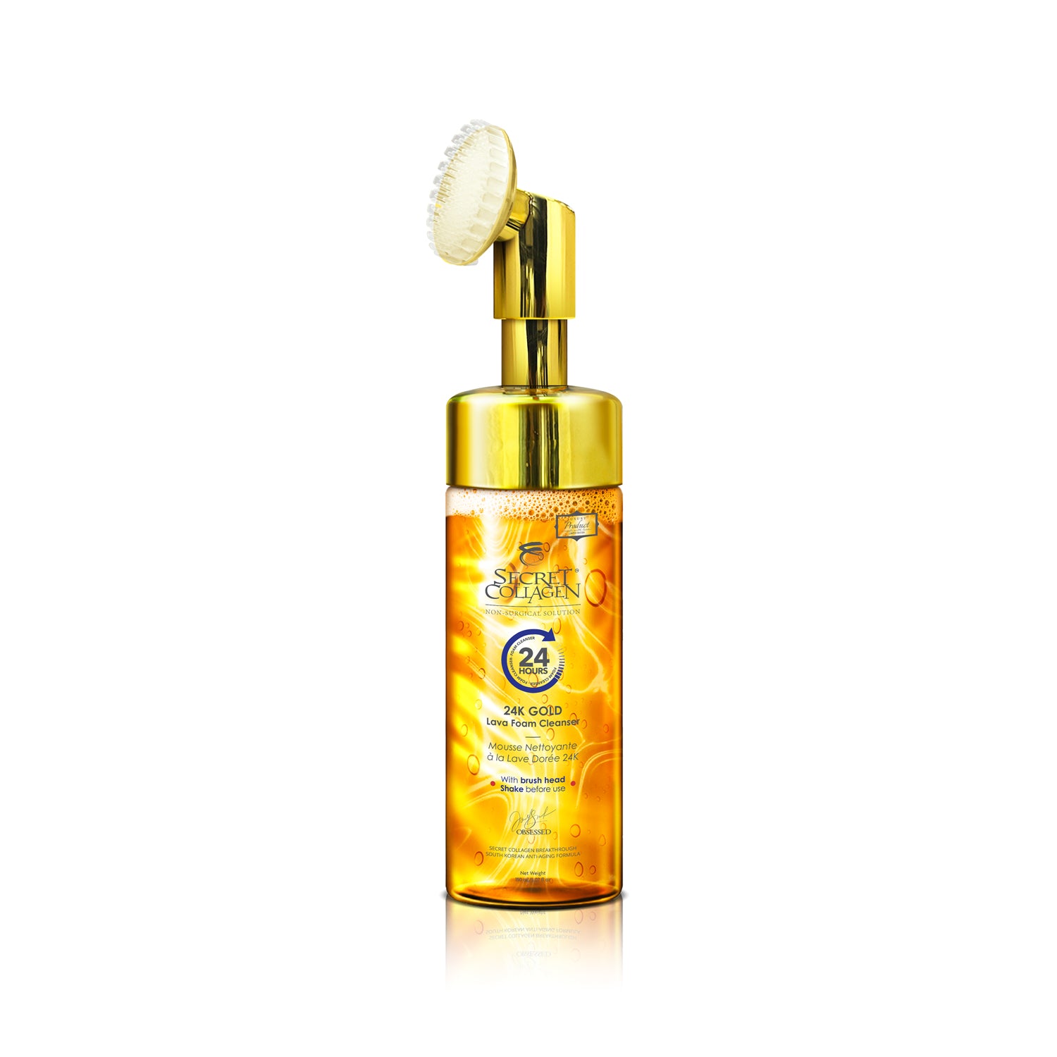 24K Gold Lava Foam Cleanser – Secret Collagen