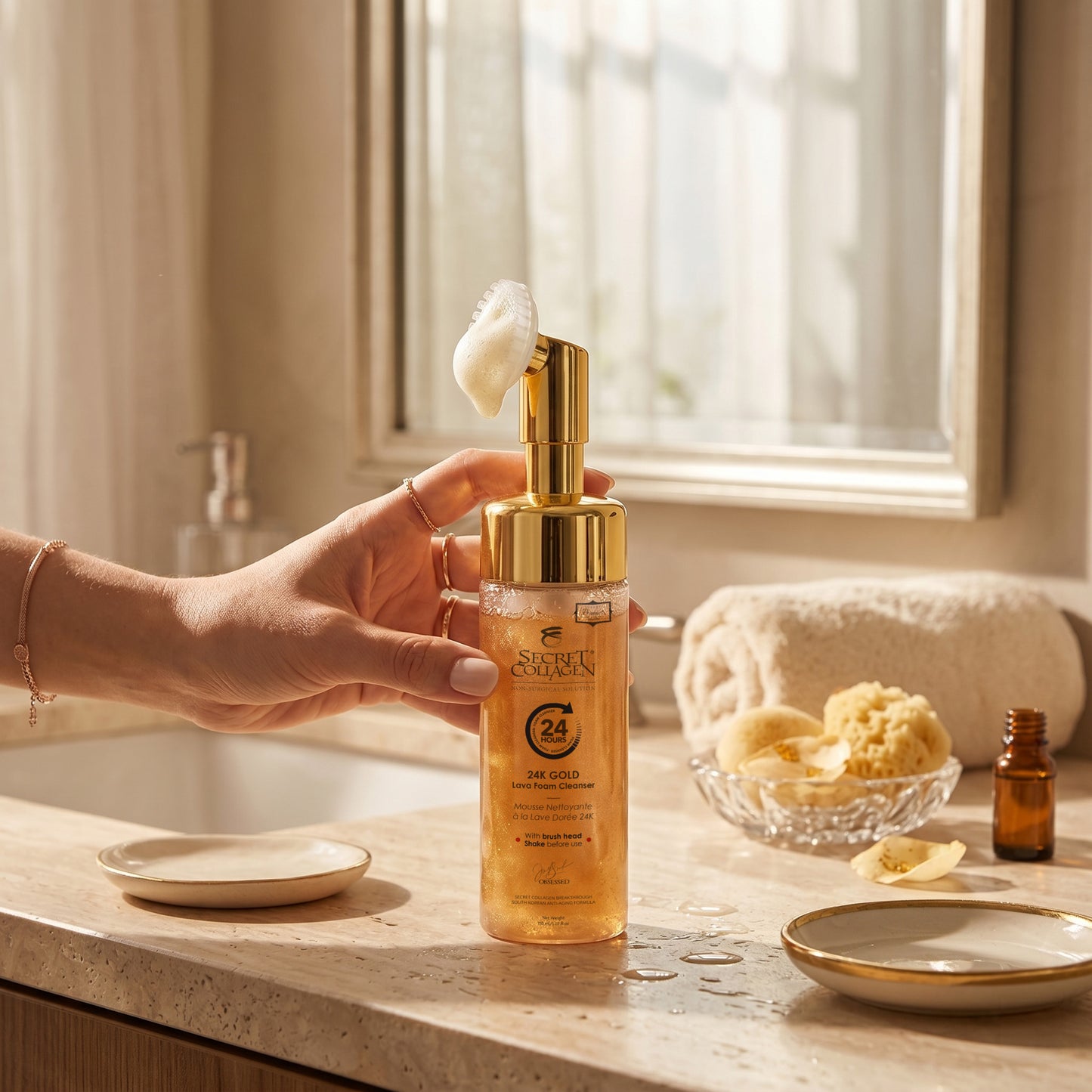 24K Gold Lava Foam Cleanser