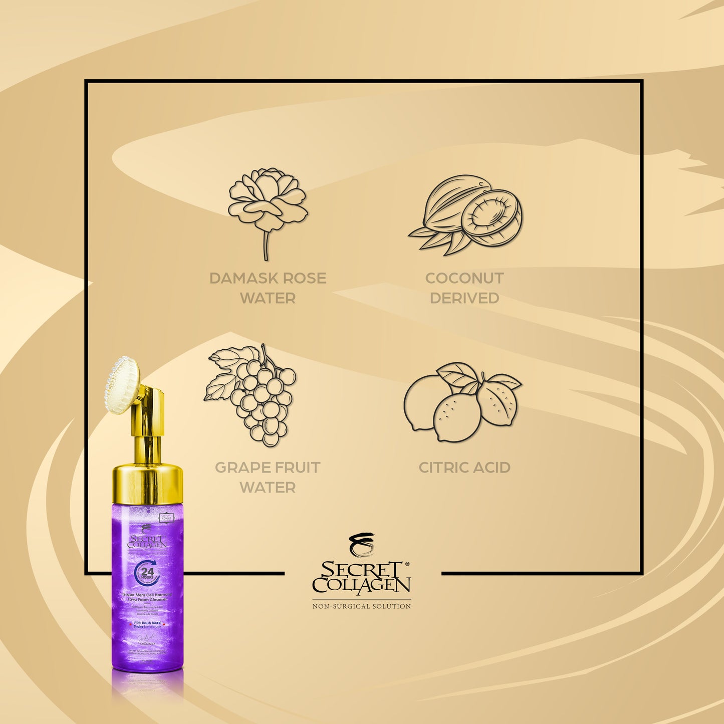 Grape Stem Cell Harmony Lava Foam Cleanser
